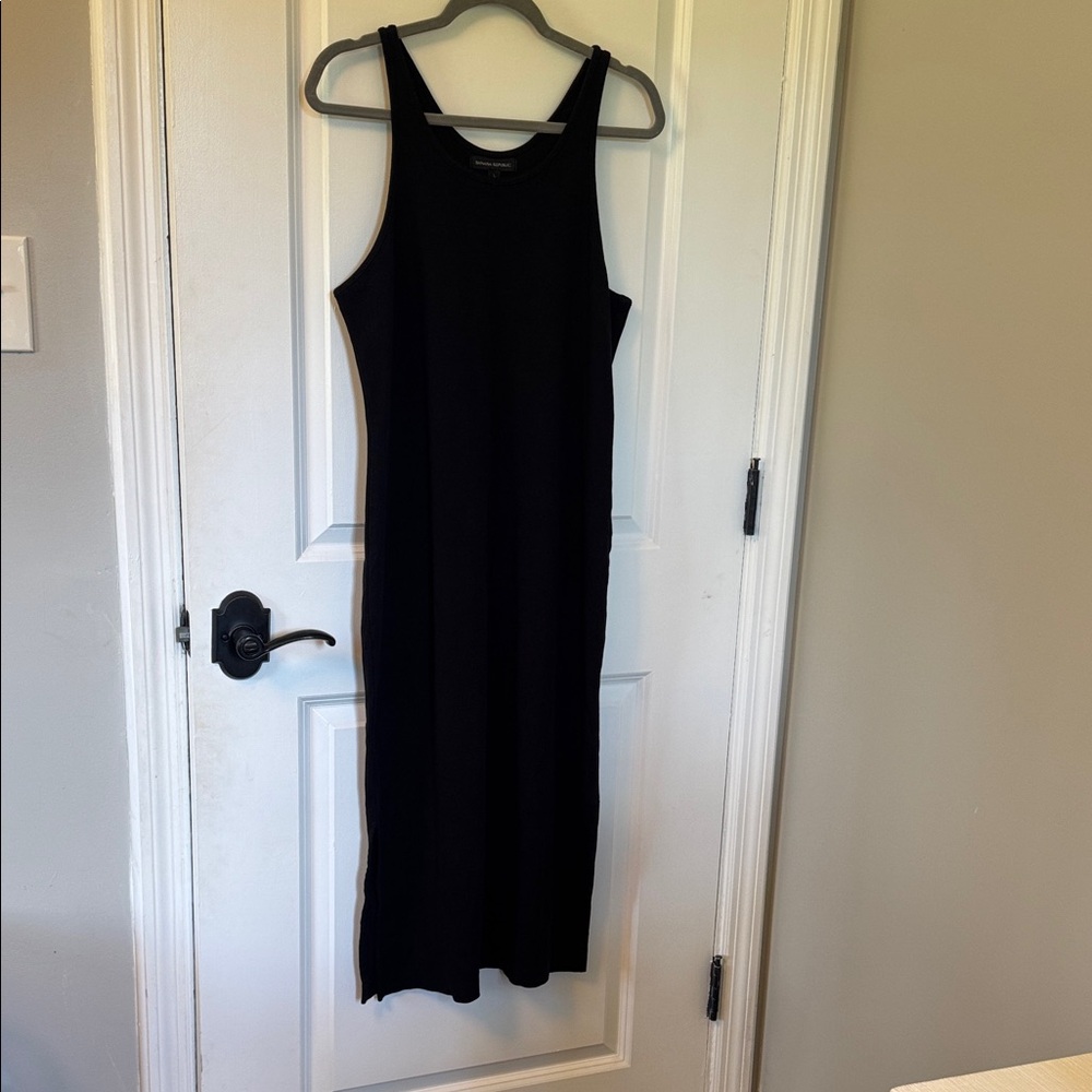 Banana Republic Black Tank Midi Dress
